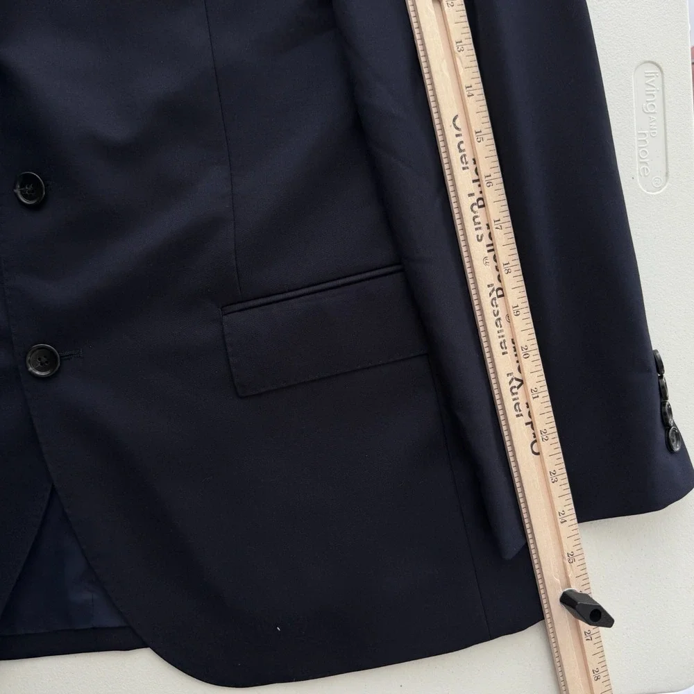 J Crew Blazer Mens 40S Navy Ludlow Loro Piana Italian Wool Suit Jacket Luxury